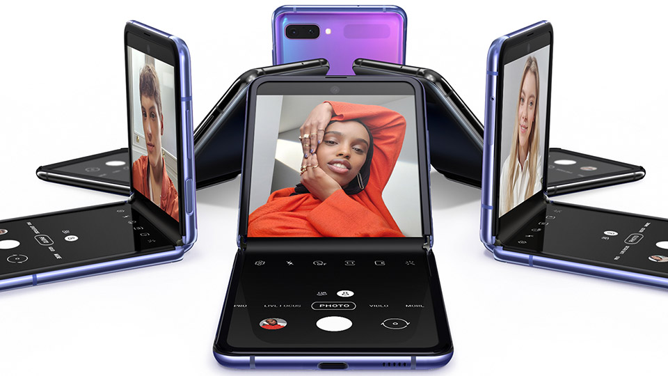  Samsung Galaxy Z Flip Flex Mode selfie 