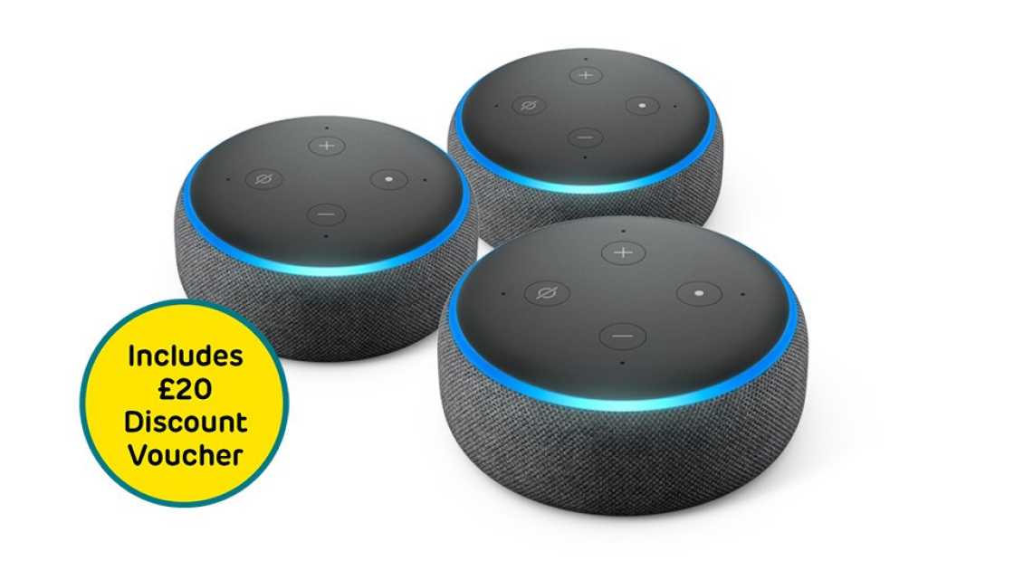 Amazon Echo Dot (3rd Gen) Triple Pack
