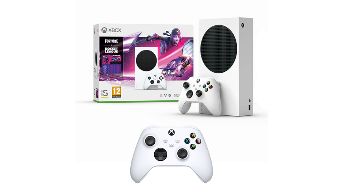 Xbox Series S with Fortnite + Rocket League + Controller