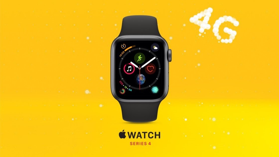 Front view of Apple Watch Series 4