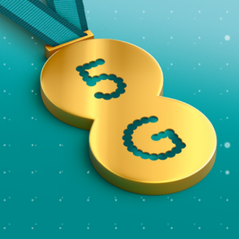 5G logo medal