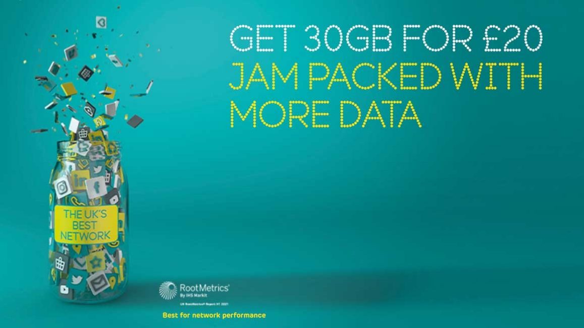 Get 30GB data for £20 on a pay as you go SIM