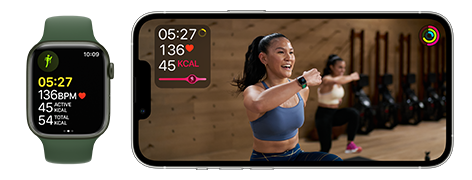 Apple Fitness+ on an iPhone 13 Pro