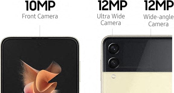 10MP Front Camera, 12MP Ultra-wide Camera and 12MP Wide-angle camera