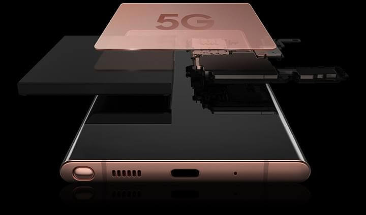 Image showing 5G chip inside Samsung Galaxy Note20 Ultra