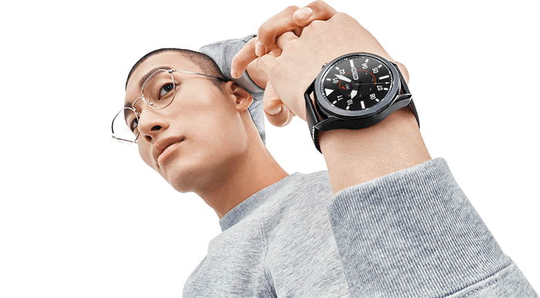 Man wearing Samsung Galaxy Watch3