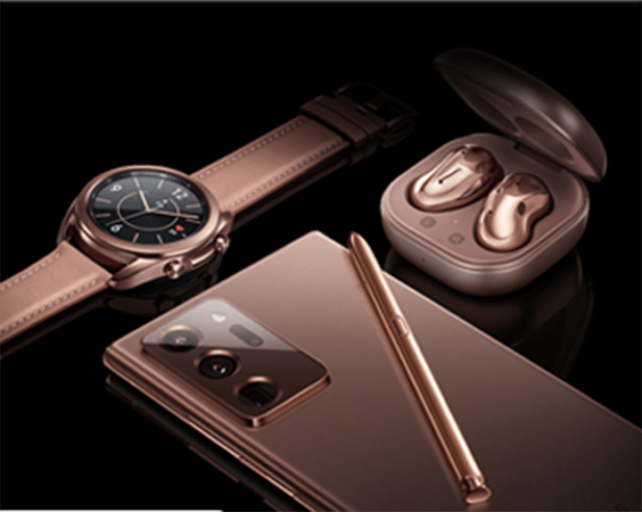 Samsung Galaxy Watch3, Galaxy Note and Galaxy Buds Live
